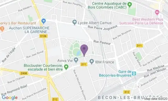 Localisation LCL Agence de Bois Colombes les Bru