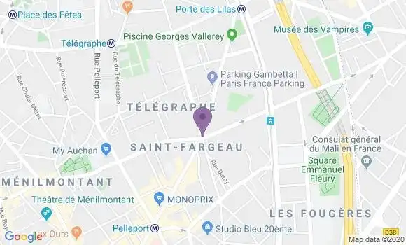 Localisation LCL Agence de Paris Haxo