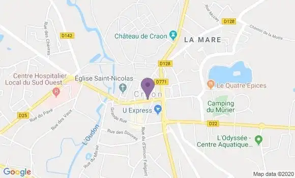 Localisation Banque Postale Agence de Craon