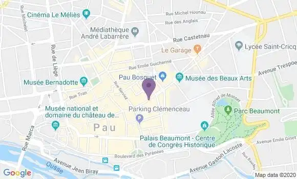 Localisation LCL Agence de Pau