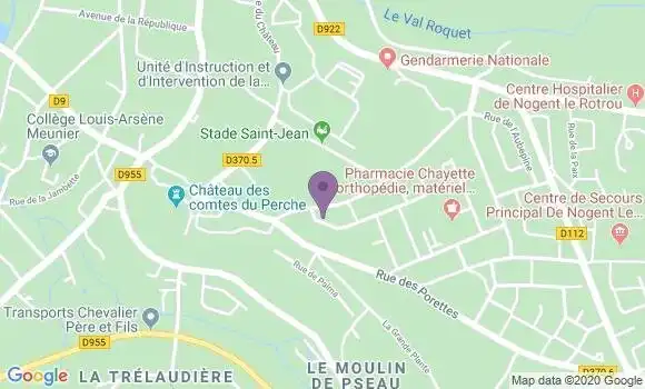Localisation Banque Postale Agence de Nogent