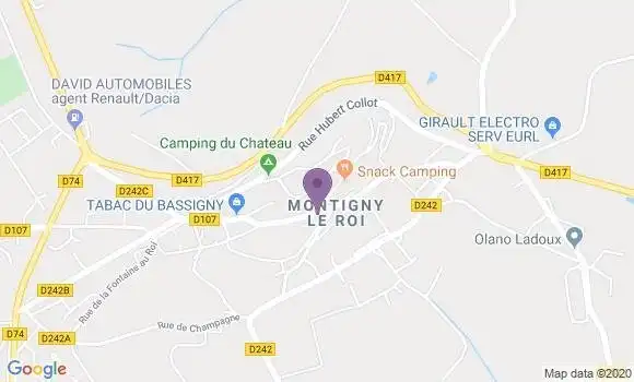 Localisation Banque Postale Agence de Val de Meuse