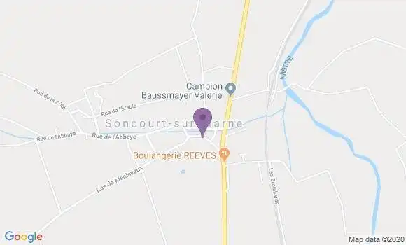 Localisation Banque Postale Agence de Froncles