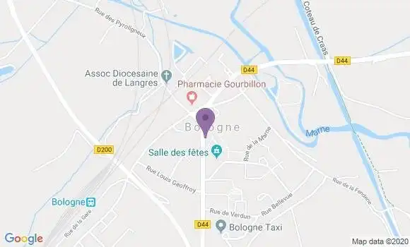 Localisation Banque Postale Agence de Bologne