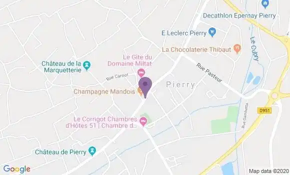 Localisation Banque Postale Agence de Pierry