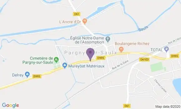 Localisation Banque Postale Agence de Pargny sur Saulx