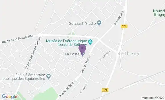 Localisation Banque Postale Agence de Bétheny