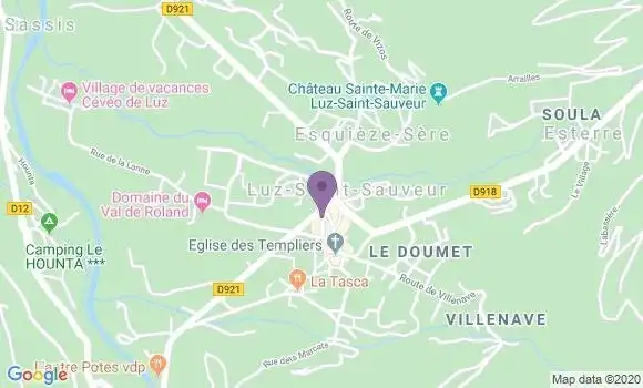 Localisation LCL Agence de Luz Saint Sauveur