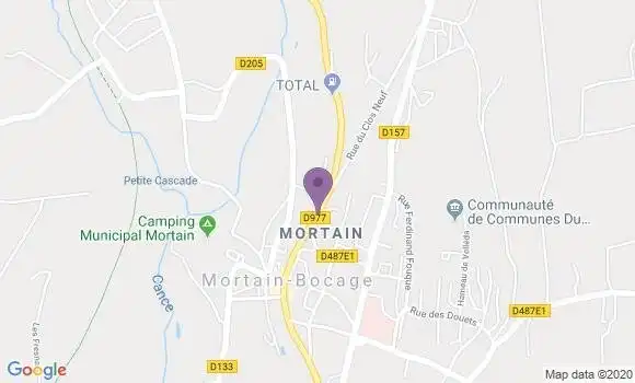 Localisation Banque Postale Agence de Mortain