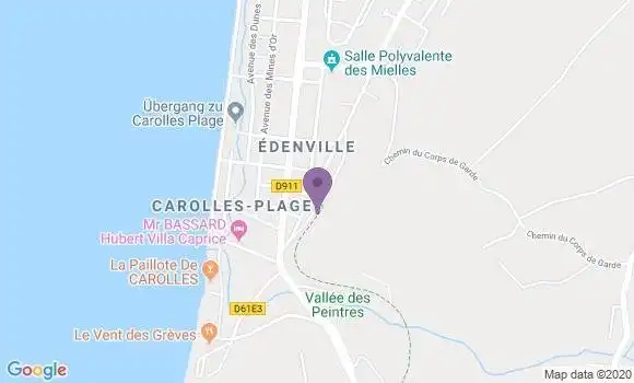 Localisation Banque Postale Agence de Carolles