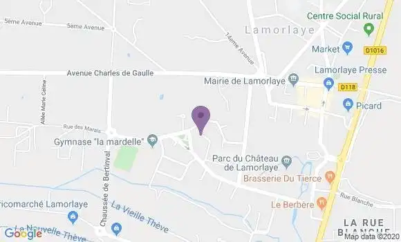 Localisation LCL Agence de Lamorlaye