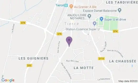 Localisation Banque Postale Agence de Tiercé