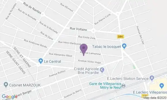 Localisation LCL Agence de Mitry Mory
