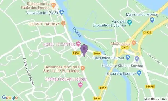 Localisation Banque Postale Agence de Saint Hilaire Saint Florent