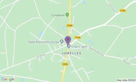 Localisation Banque Postale Agence de Longue Jumelles