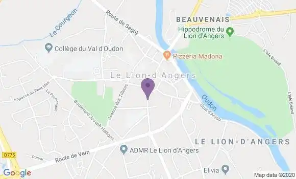 Localisation Banque Postale Agence de Le Lion d