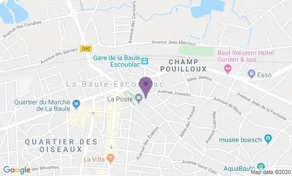 Localisation LCL Agence de La Baule
