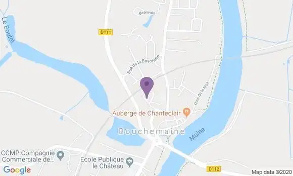 Localisation Banque Postale Agence de Bouchemaine