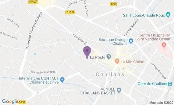 Localisation LCL Agence de Challans