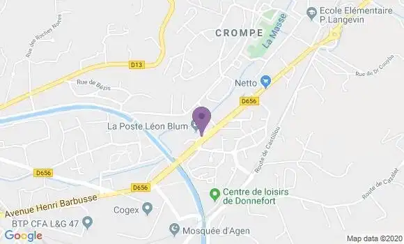Localisation Banque Postale Agence d