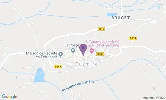 Localisation Banque Postale Agence de Puymirol