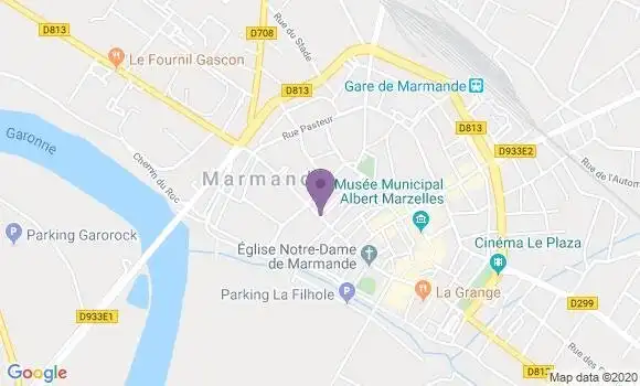 Localisation Banque Postale Agence de Marmande