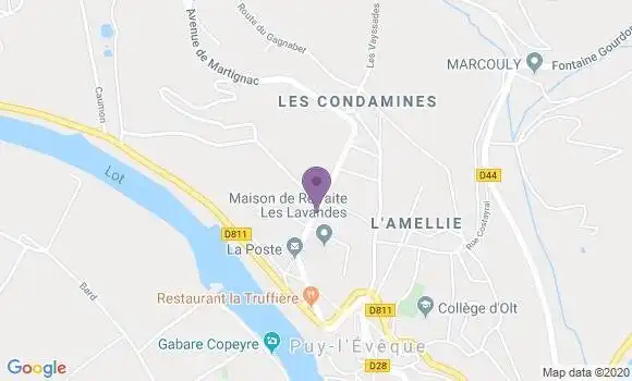 Localisation Banque Postale Agence de Puy l