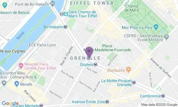 Localisation LCL Agence de Paris Dupleix