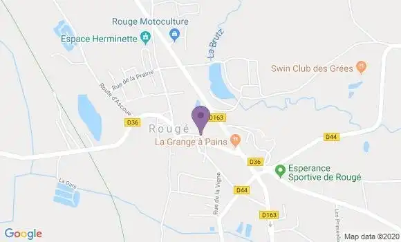 Localisation Banque Postale Agence de Rougé