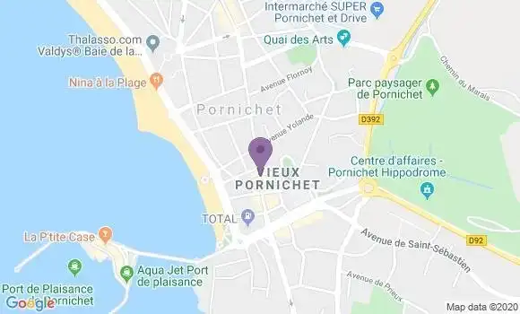 Localisation Banque Postale Agence de Pornichet