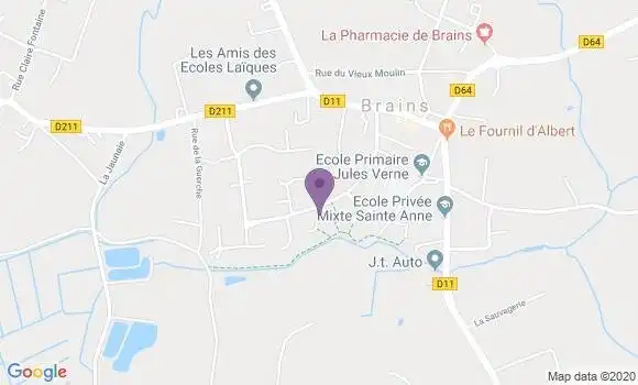 Localisation Banque Postale Agence de Le Pellerin