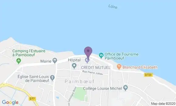 Localisation Banque Postale Agence de Paimboeuf
