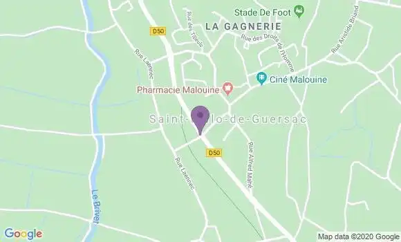 Localisation Banque Postale Agence de Montoir de Bretagne