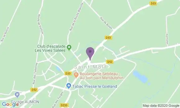 Localisation Banque Postale Agence de Guérande