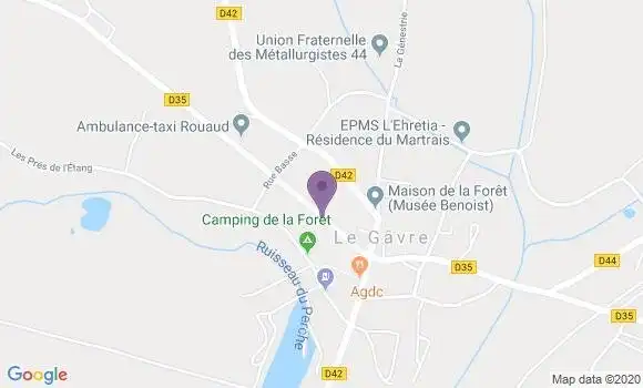 Localisation Banque Postale Agence de Le Gâvre