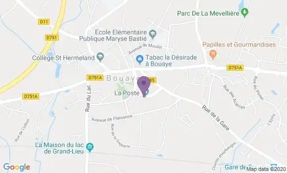 Localisation Banque Postale Agence de Bouaye