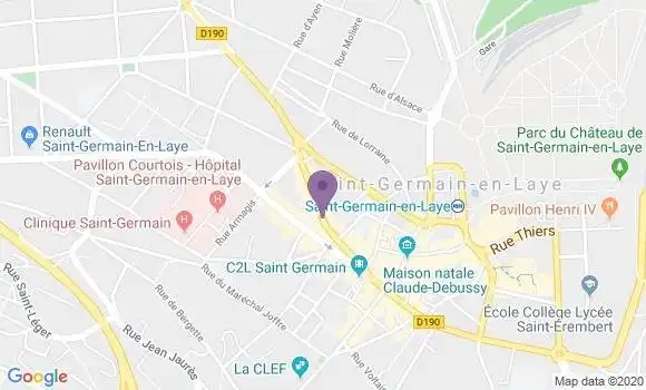 Localisation LCL Agence de Saint Germain en Laye
