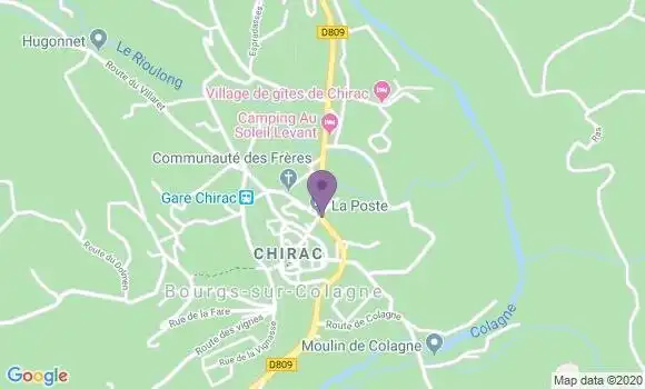 Localisation Banque Postale Agence de Le Monastier sur Gazeille