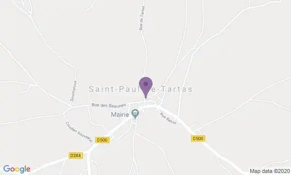 Localisation Banque Postale Agence de Landos