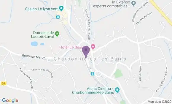 Localisation Banque Postale Agence de Craponne sur Arzon