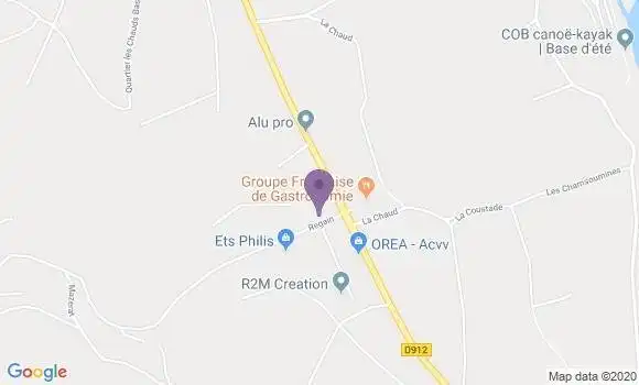 Localisation Banque Postale Agence de Brioude