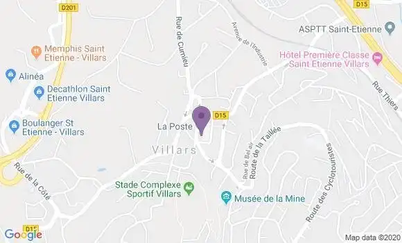 Localisation Banque Postale Agence de Villars