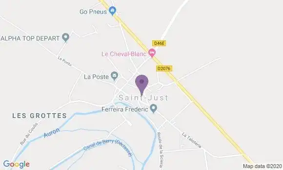 Localisation Banque Postale Agence de Saint Just en Chevalet