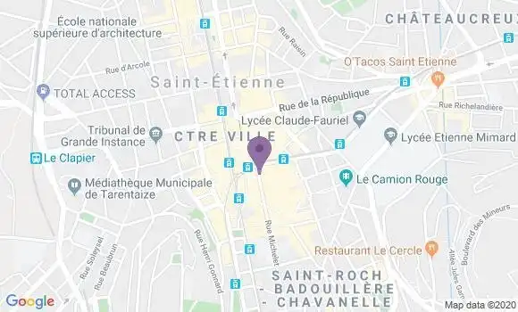 Localisation Banque Postale Agence de Le Chambon Feugerolles