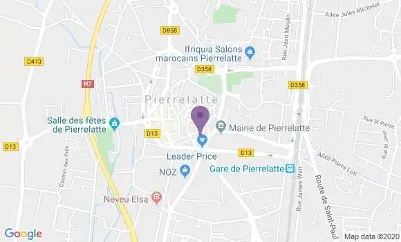 Localisation LCL Agence de Pierrelatte