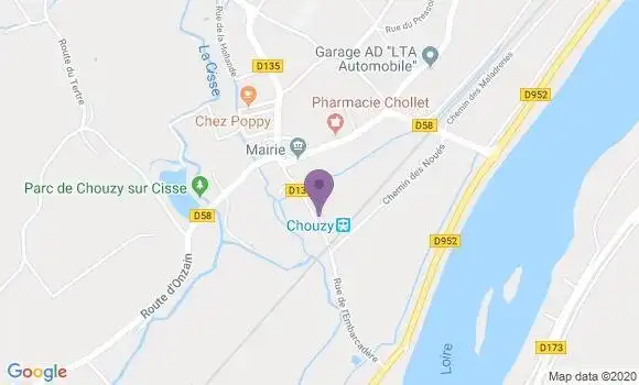 Localisation Banque Postale Agence de Les Montils