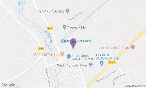 Localisation Banque Postale Agence de Mer