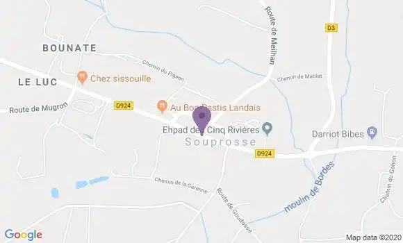 Localisation Banque Postale Agence de Souprosse