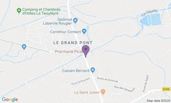 Localisation Banque Postale Agence de Saint Julien en Born