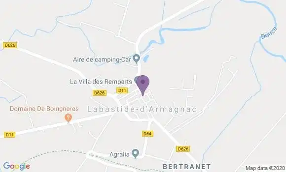 Localisation Banque Postale Agence de Labastide d